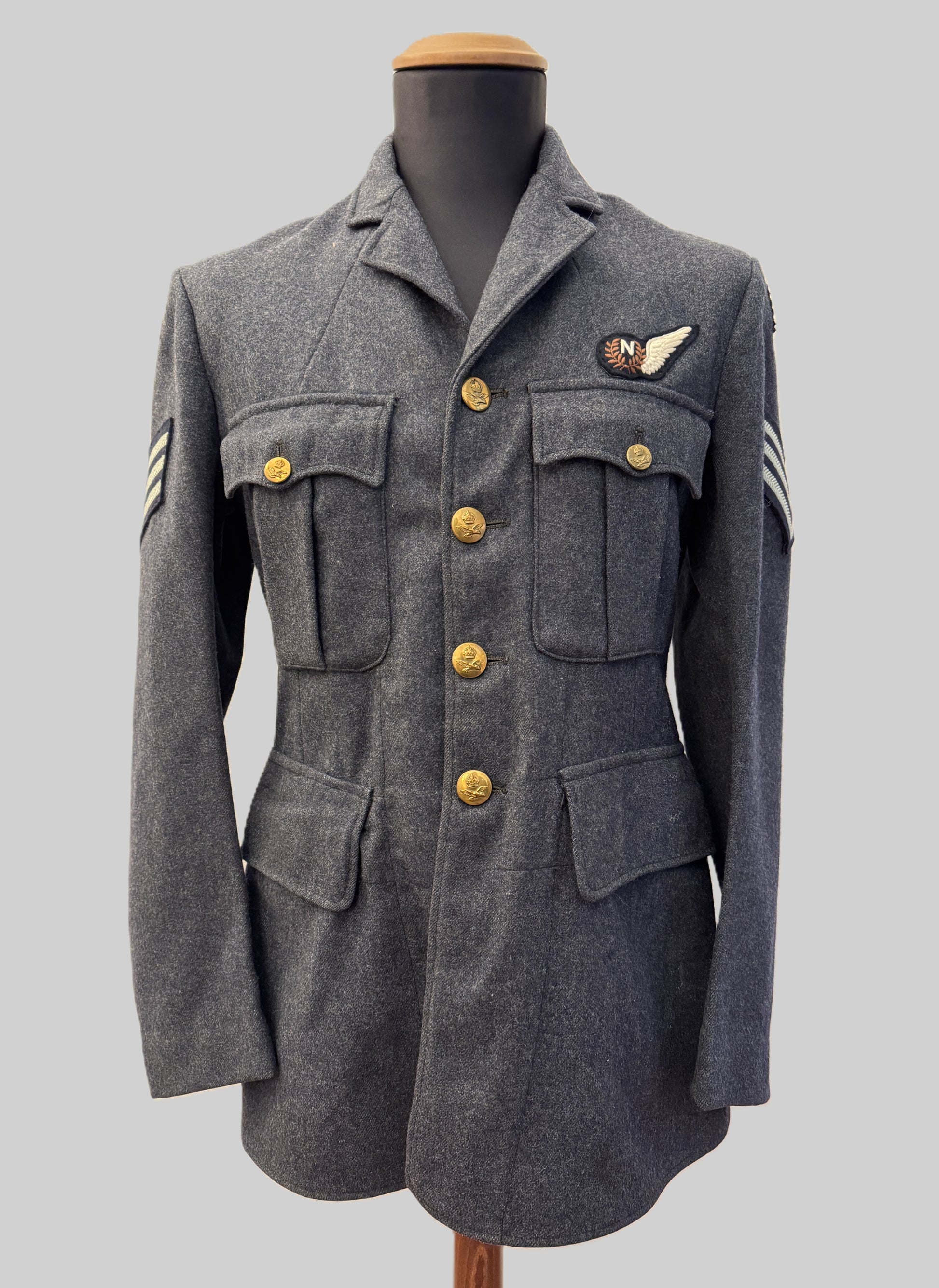 WW2 British Royal Air Force RAF Sergeant SNCO Aircrew Navigator Uniform Tunic – Original Second World War British Service...