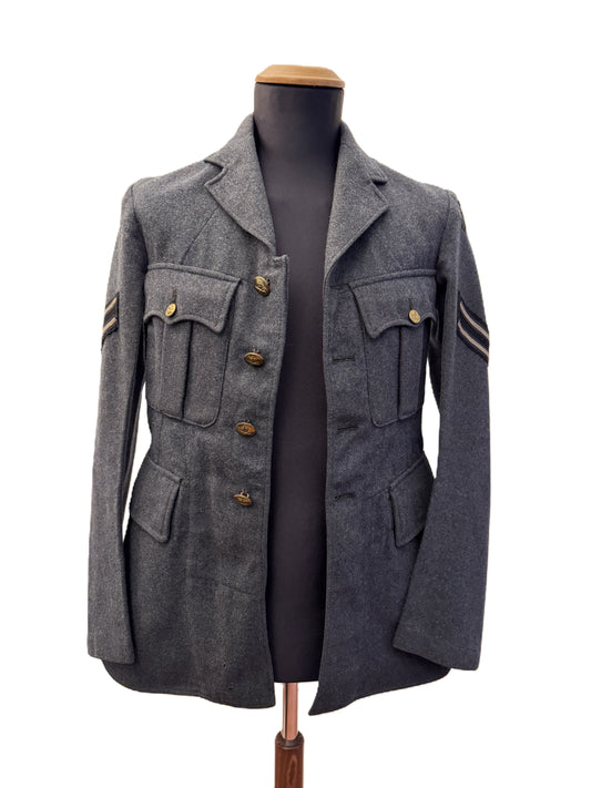 WW2 British RAF Royal Air Force Corporal NCO Uniform Tunic – Original Second World War British Service Dress Tunic tailore...