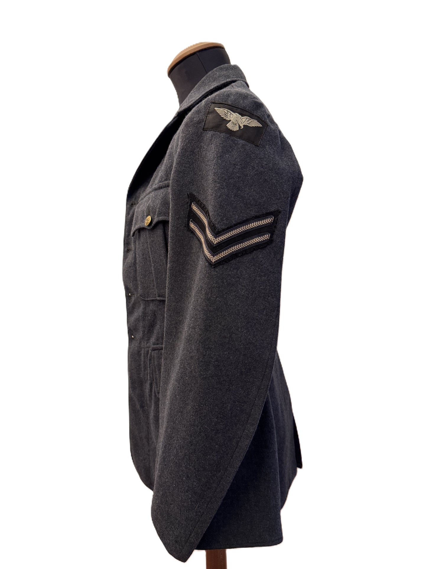 WW2 British RAF Royal Air Force Corporal NCO Uniform Tunic – Original Second World War British Service Dress Tunic tailore...