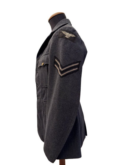 WW2 British RAF Royal Air Force Corporal NCO Uniform Tunic – Original Second World War British Service Dress Tunic tailore...