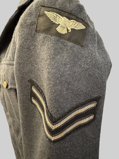 WW2 British RAF Royal Air Force Corporal NCO Uniform Tunic – Original Second World War British Service Dress Tunic tailore...