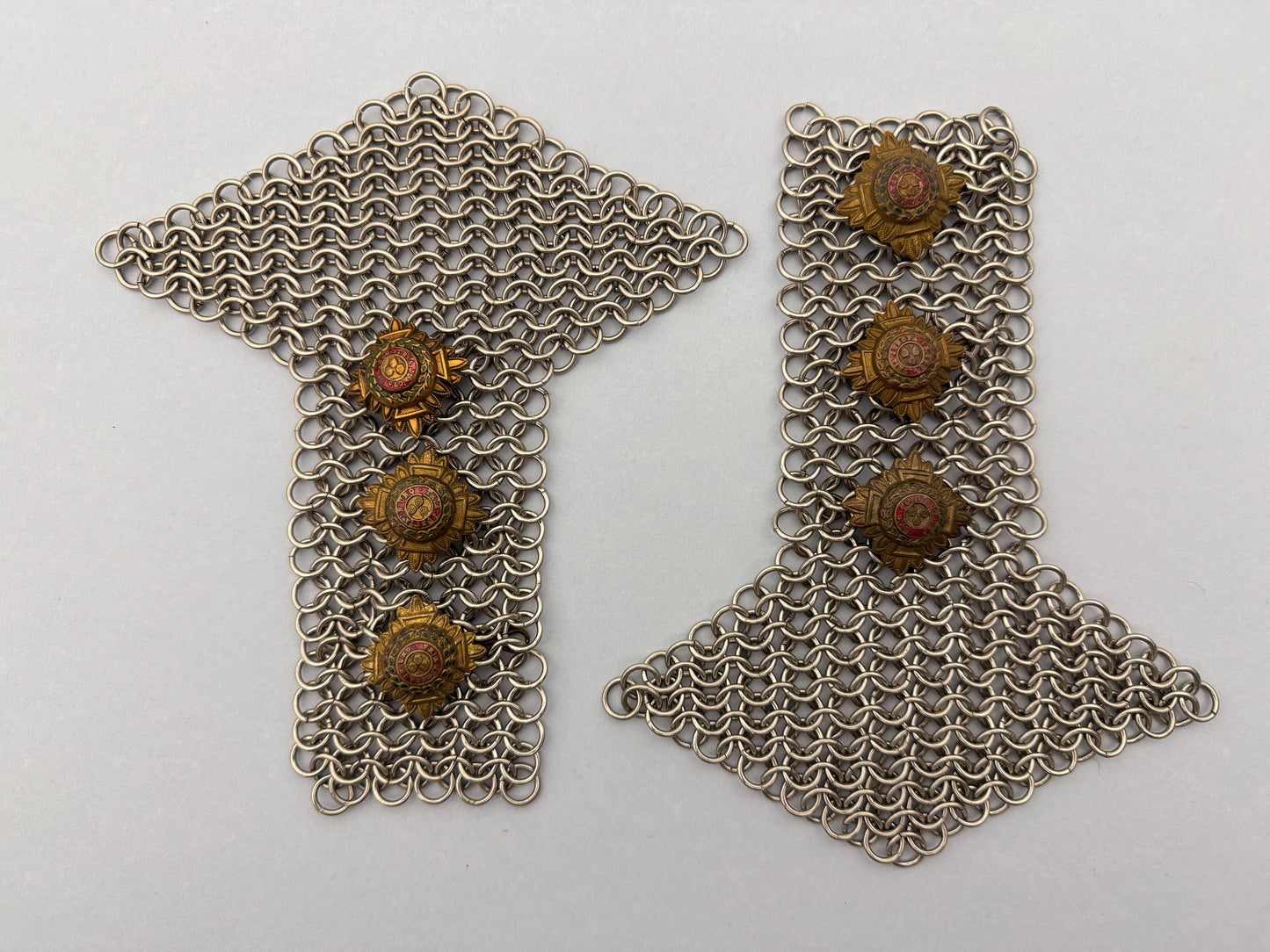 British Army Cavalry Officer's (Captain) Shoulder Chain Mail Epaulettes