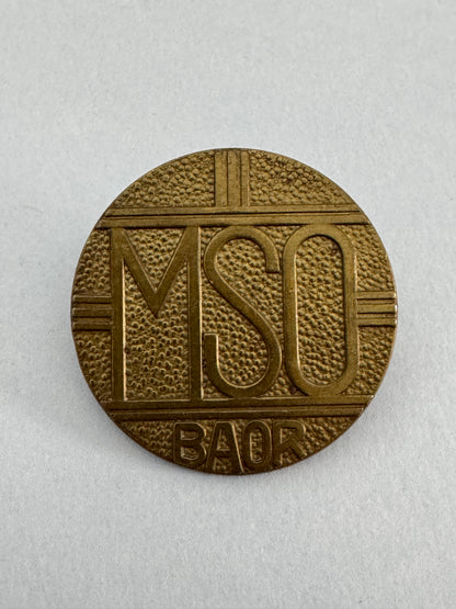 British Army on the Rhine (BAOR) Mixed Services Organisation (MSO) Cap Badge