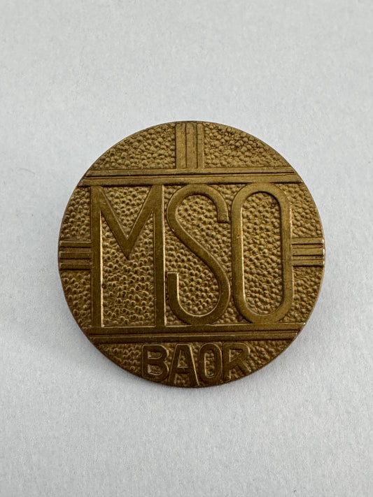 British Army on the Rhine (BAOR) Mixed Services Organisation (MSO) Cap Badge