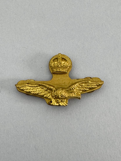 WW2 British Royal Air Force (RAF) Officer's Eagle Cap Badge