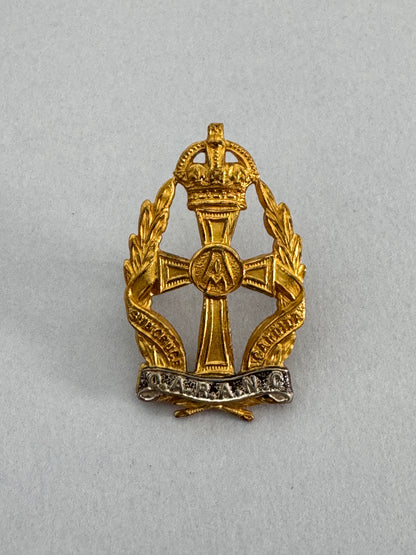 British Queen Alexandra's Royal Army Nursing Corps QARANC Officer's Cap Badge