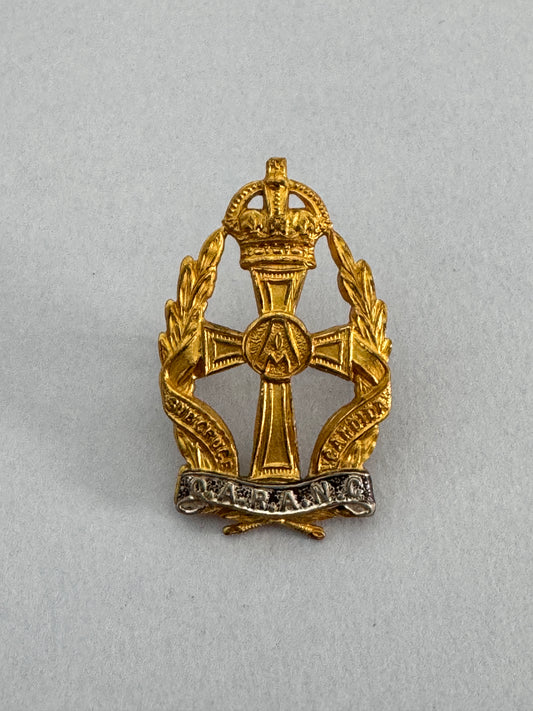 British Queen Alexandra's Royal Army Nursing Corps QARANC Officer's Cap Badge