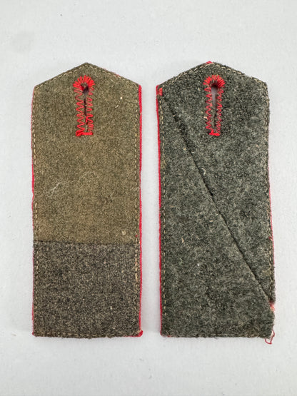 Imperial German Army 64th Artillery Regiment Shoulder Boards Epaulettes