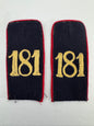 Imperial German Saxony Army 181st Infantry Regiment Shoulder Boards Epaulettes