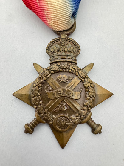 WW1 British Army BEF 1914 Mons Star - Somerset Light Infantry Regiment