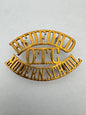 WW2 British Army Bedford Modern School Officer Training Corps Shoulder Title