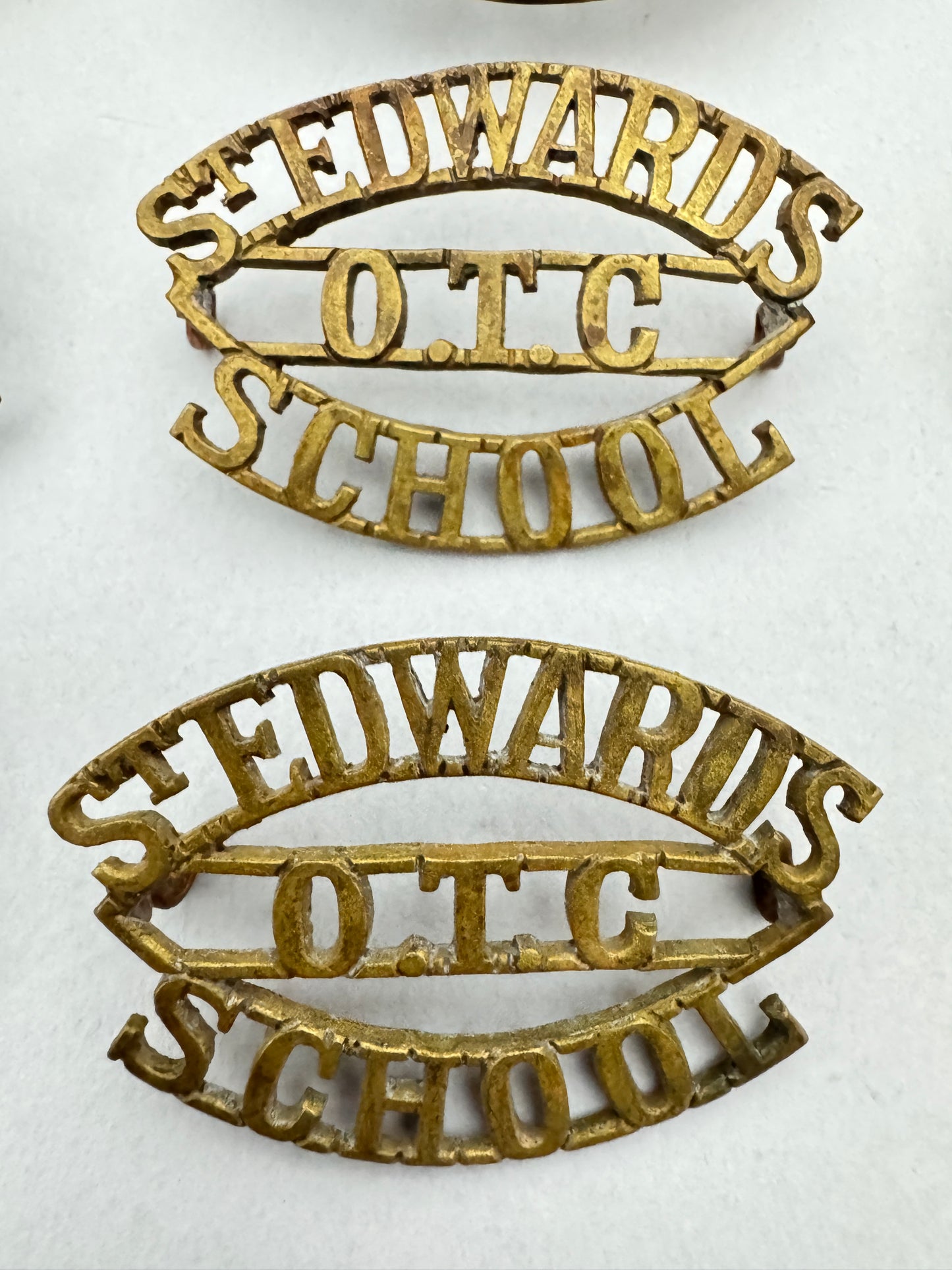 British Army Officer Training Corps Shoulder Titles WW1 WW2 Military School