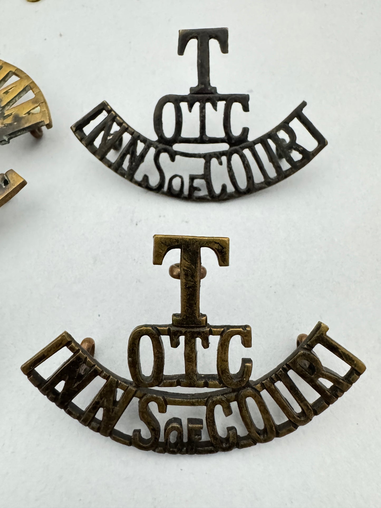 British Army Officer Training Corps Shoulder Titles WW1 WW2 Military School