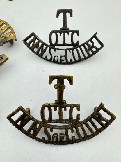 British Army Officer Training Corps Shoulder Titles WW1 WW2 Military School