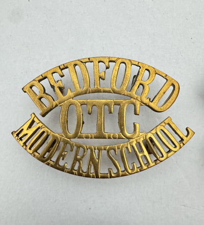 British Army Officer Training Corps Shoulder Titles WW1 WW2 Military School