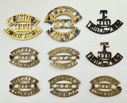 British Army Officer Training Corps Shoulder Titles WW1 WW2 Military School