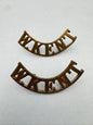 WW1 British Army West Kent Yeomanry Shoulder Titles (Pairs)