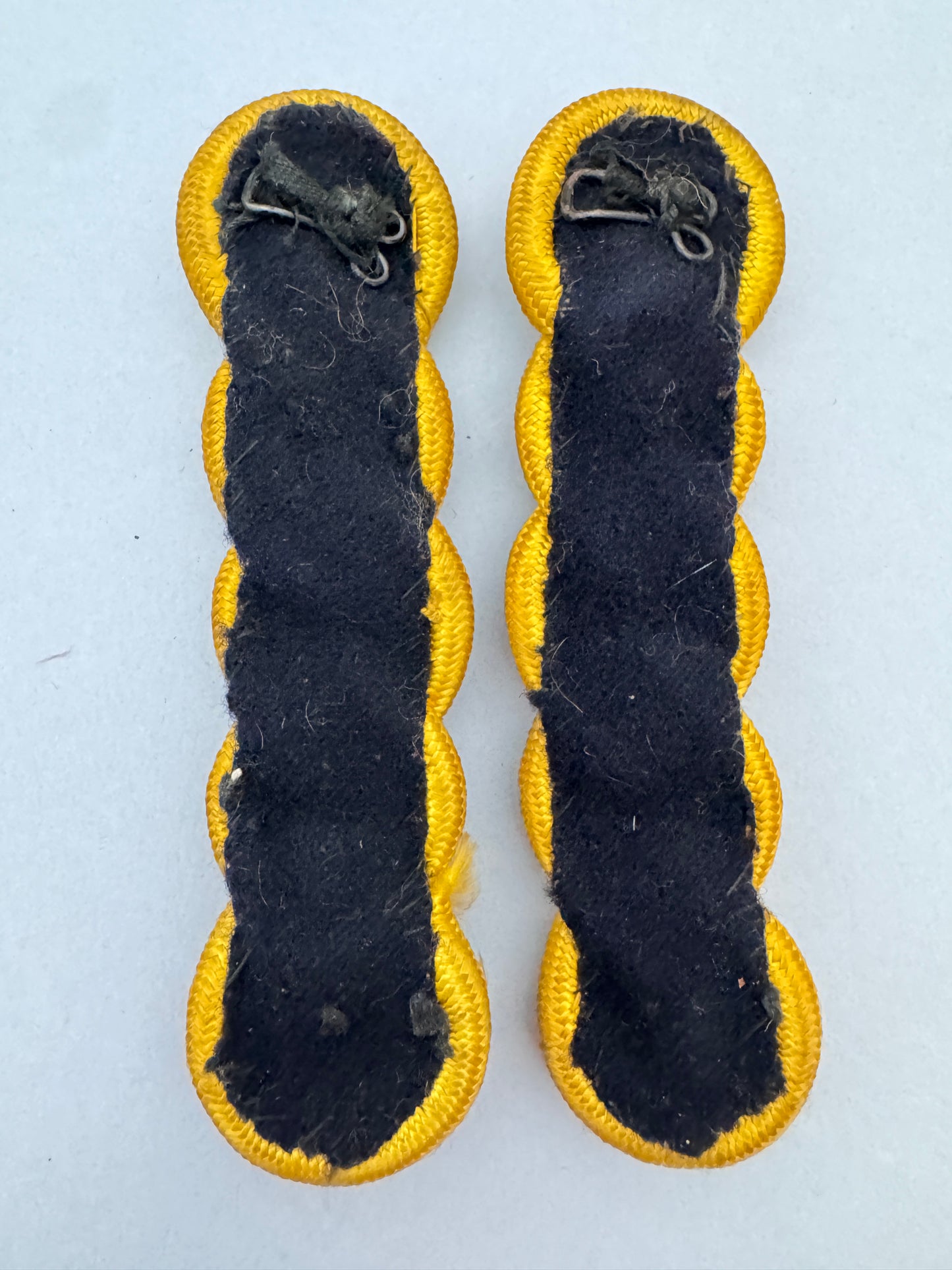 WW2 British Army Officer's 3 Cord Gold Epaulettes Shoulder Boards