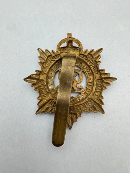 Post WW1 British Royal Army Service Corps (RASC) Cap Badge GRV