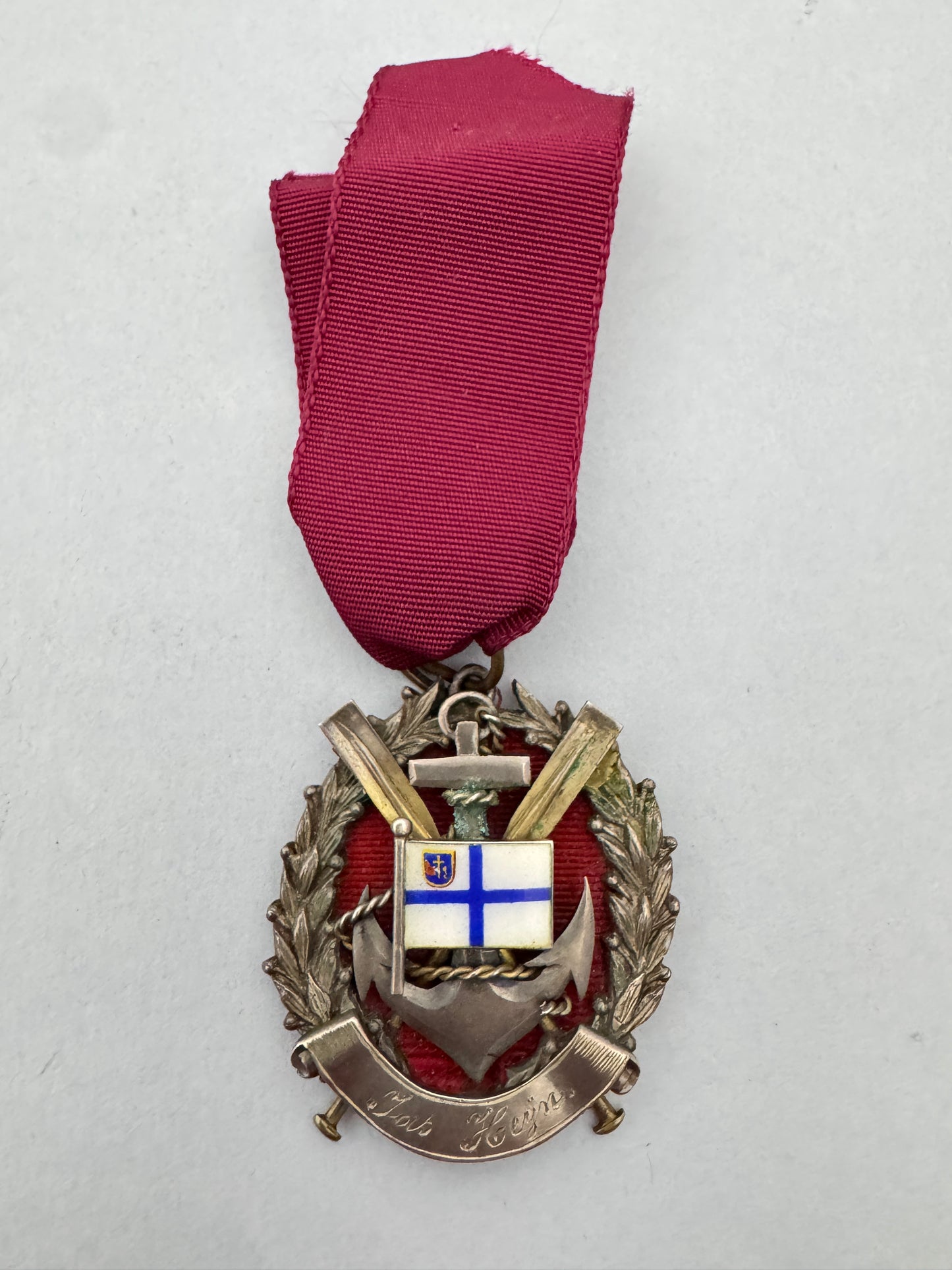 German rowing club 25 year long service medal PRC 1884-1909