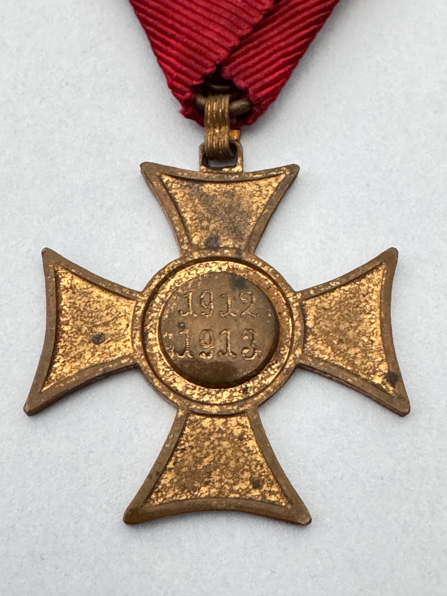 Austro-Hungarian Empire Mobilization Cross 1912-1913 Balkans War Medal