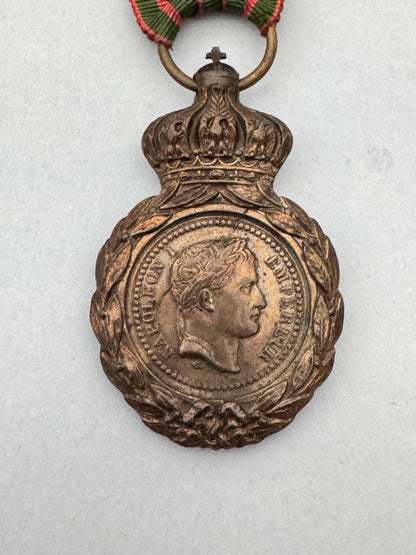 French Saint Helena Medal - 1857 Campaign Award - Napoleon Bonaparte