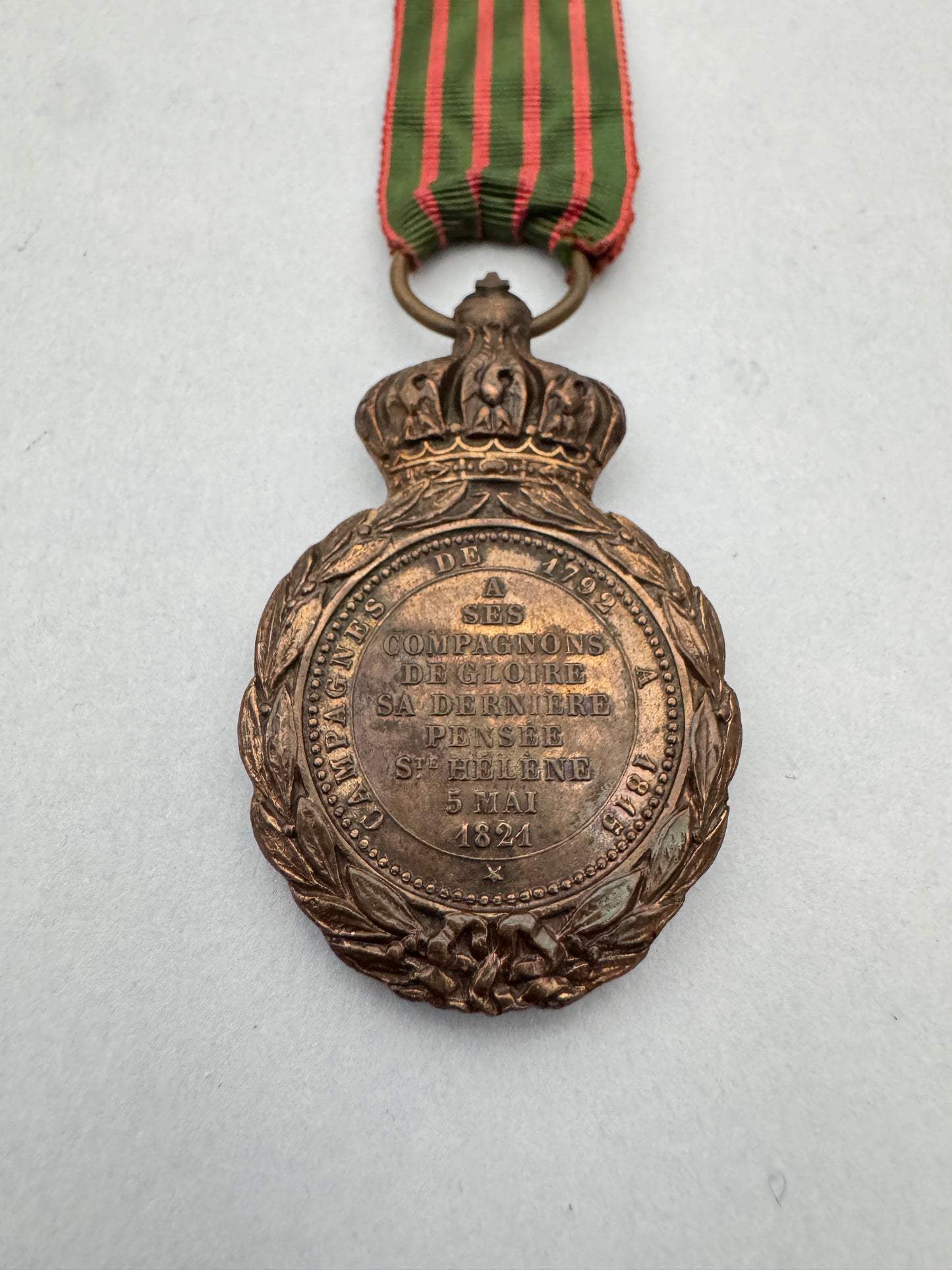 French Saint Helena Medal - 1857 Campaign Award - Napoleon Bonaparte