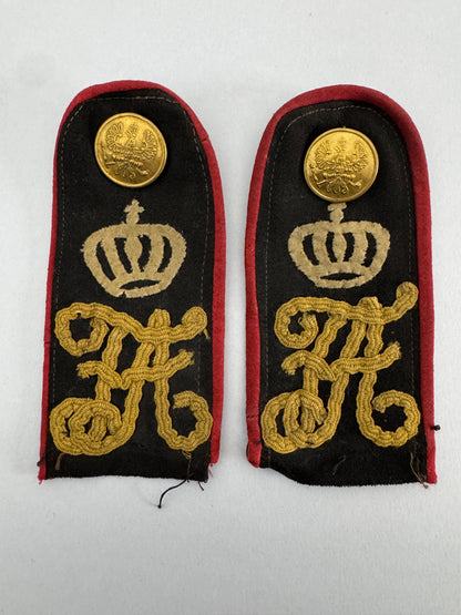 WW1 Era German Saxony Army 104th Kronprinz Infantry Regiment Shoulder Straps