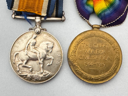 WW1 British Army War Medals - Royal Garrison Artillery