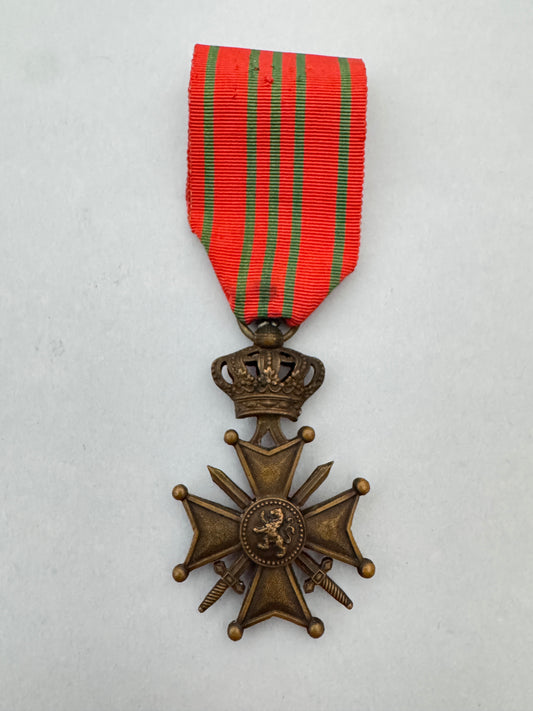 WW1 Belgian Croix de Guerre Medal - War Cross
