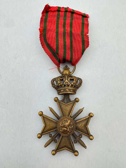WW1 Belgian Croix de Guerre (War Cross) Medal
