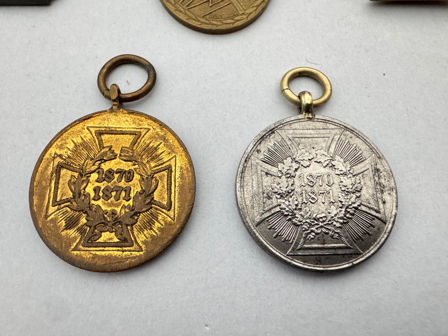 Imperial German Army War Medals Badges - Franco-Prussian War - WW1