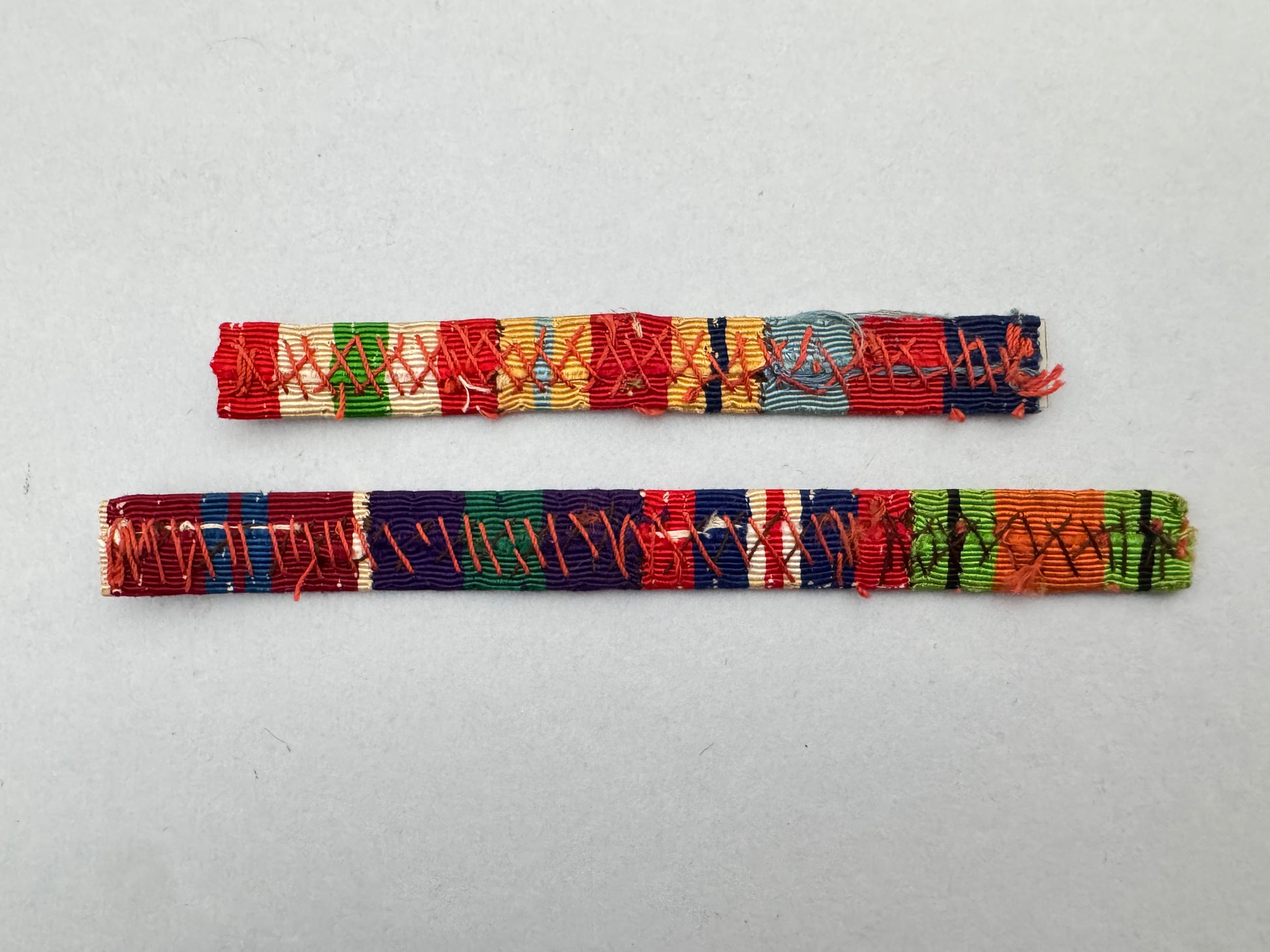 WW2 British 1st Army Cloth Medal Ribbon Bar – An original, uniform removed, medal ribbon bar of a serviceman of the 1st Army.