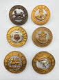 British Army Infantry Helmet Plate Centre Badges (6)