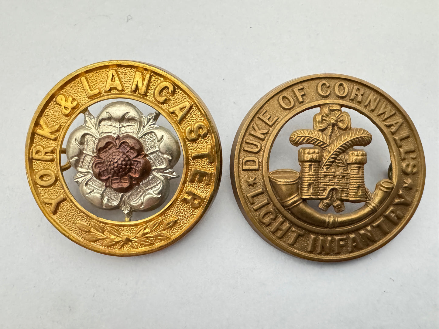 British Army Infantry Helmet Plate Centre Badges (6)