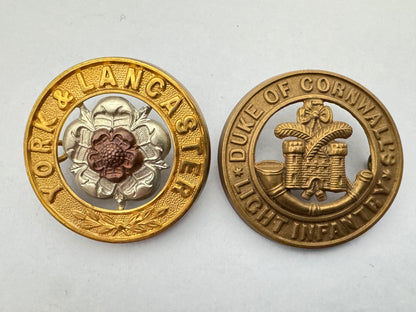 British Army Infantry Helmet Plate Centre Badges (6)