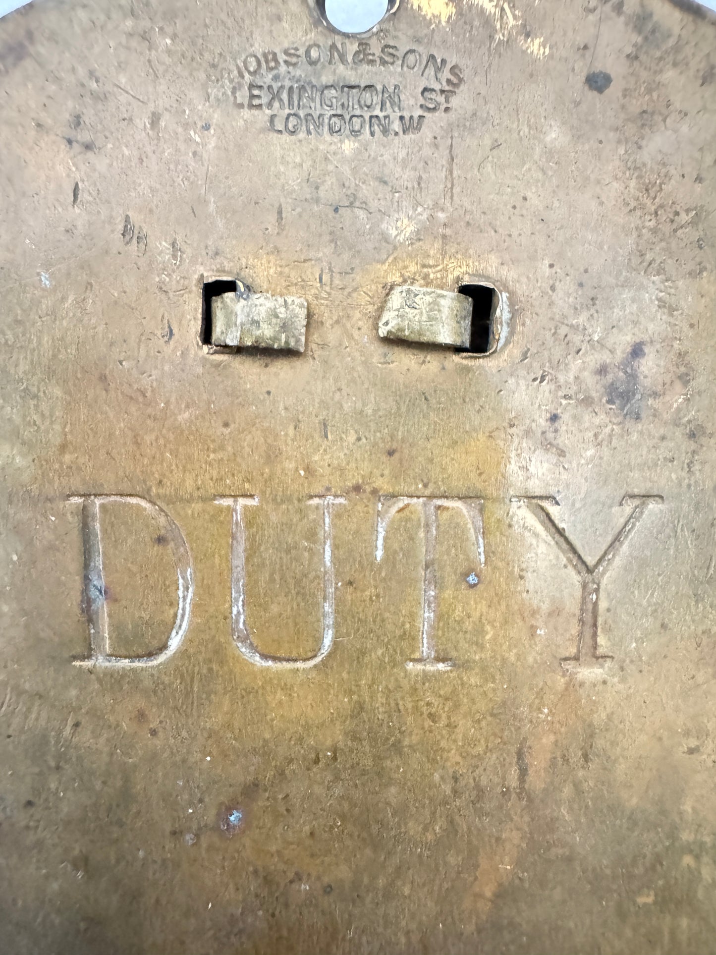 WW1 British Army Grenadier Guards Duty Bed Plate