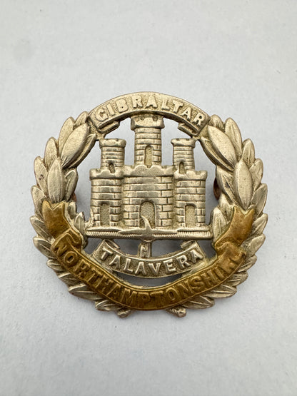 Victorian British Army Northamptonshire Regiment Cap Badge