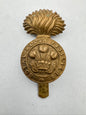 WW1 British Army Royal Welsh Fusiliers Regiment War Economy Cap Badge