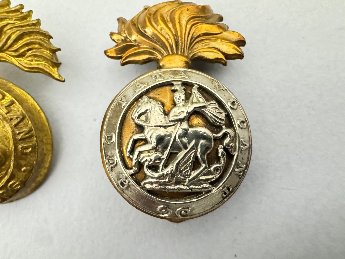 British Army Northumberland Fusiliers Cap Badges WW1 WW2
