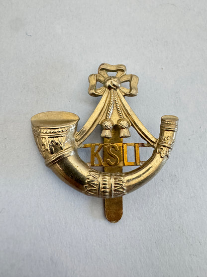 WW2 British Army King's Shropshire Light Infantry Regiment Cap Badge