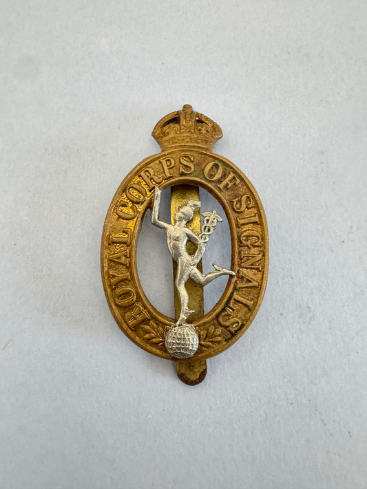 WW2 British Army Royal Corps of Signals Cap Badge