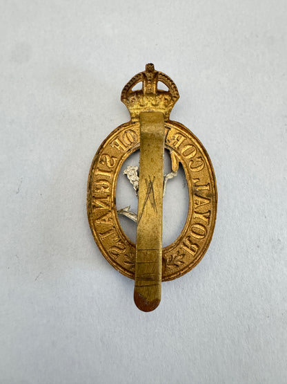 WW2 British Army Royal Corps of Signals Cap Badge