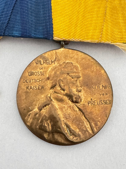 WW1 Imperial German Prussian Officer's Mounted Medal Bar