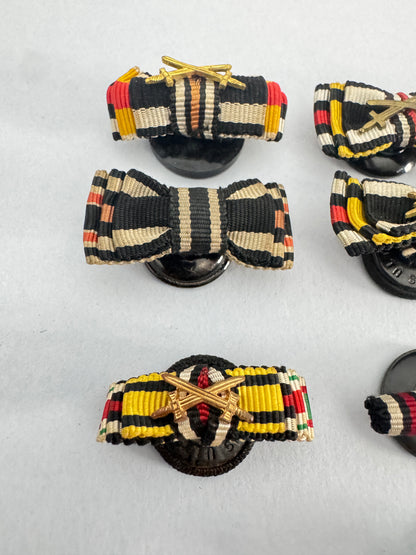 WW1 German Prussian Medal Lapel Ribbon Button Bow Collection - Iron Cross