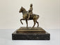 Vintage Bronze and Marble Statue Napoleon Bonaparte on Horseback