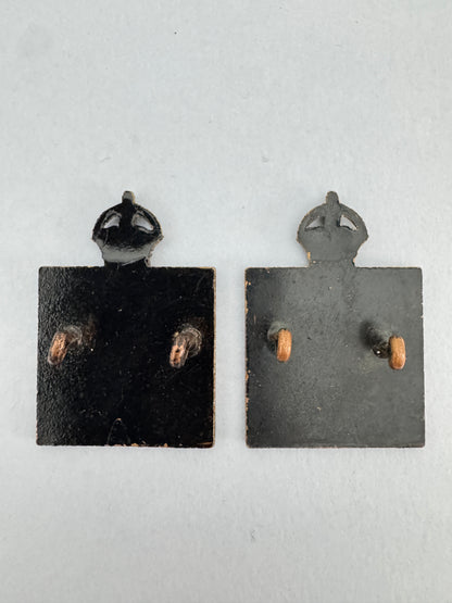 WW1 British Army Chaplain's Department Officer's Collar Badges (Pair)