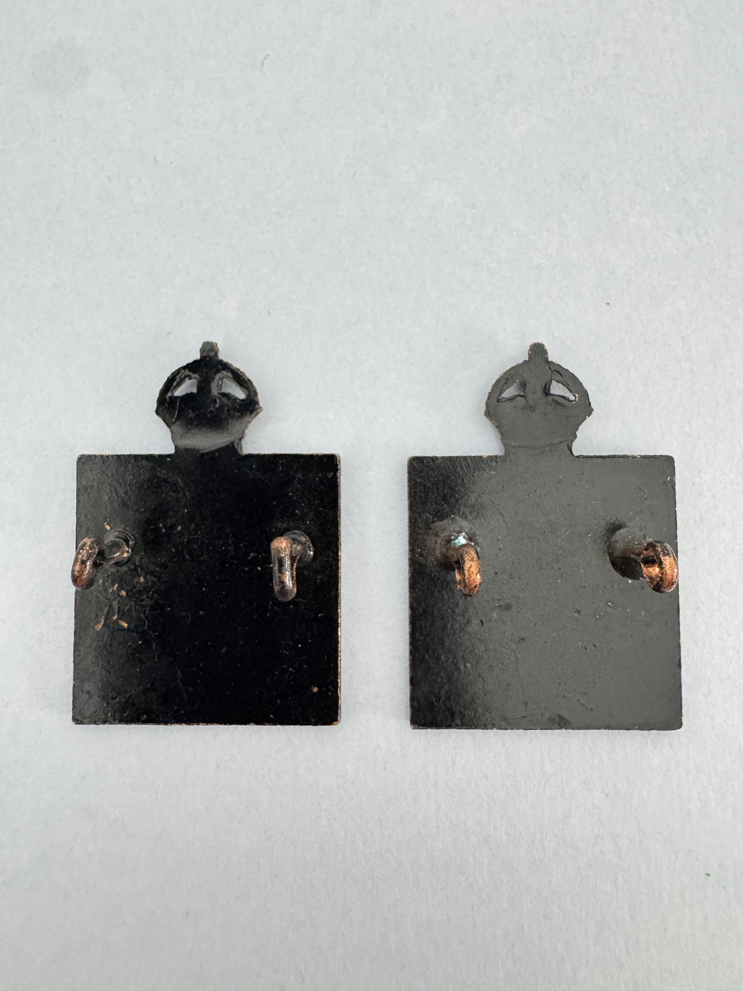 WW1 British Army Chaplains Department Officer's Uniform Collar Badges (Pair)