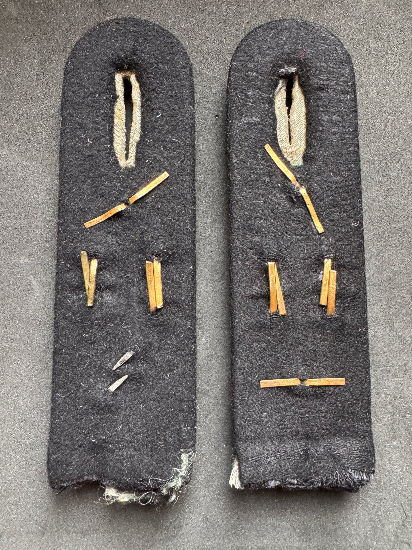 Photo 4 of WW2 Germany Army 51st Regiment Engineering Officer's Shoulder Boards - collectible militaria item