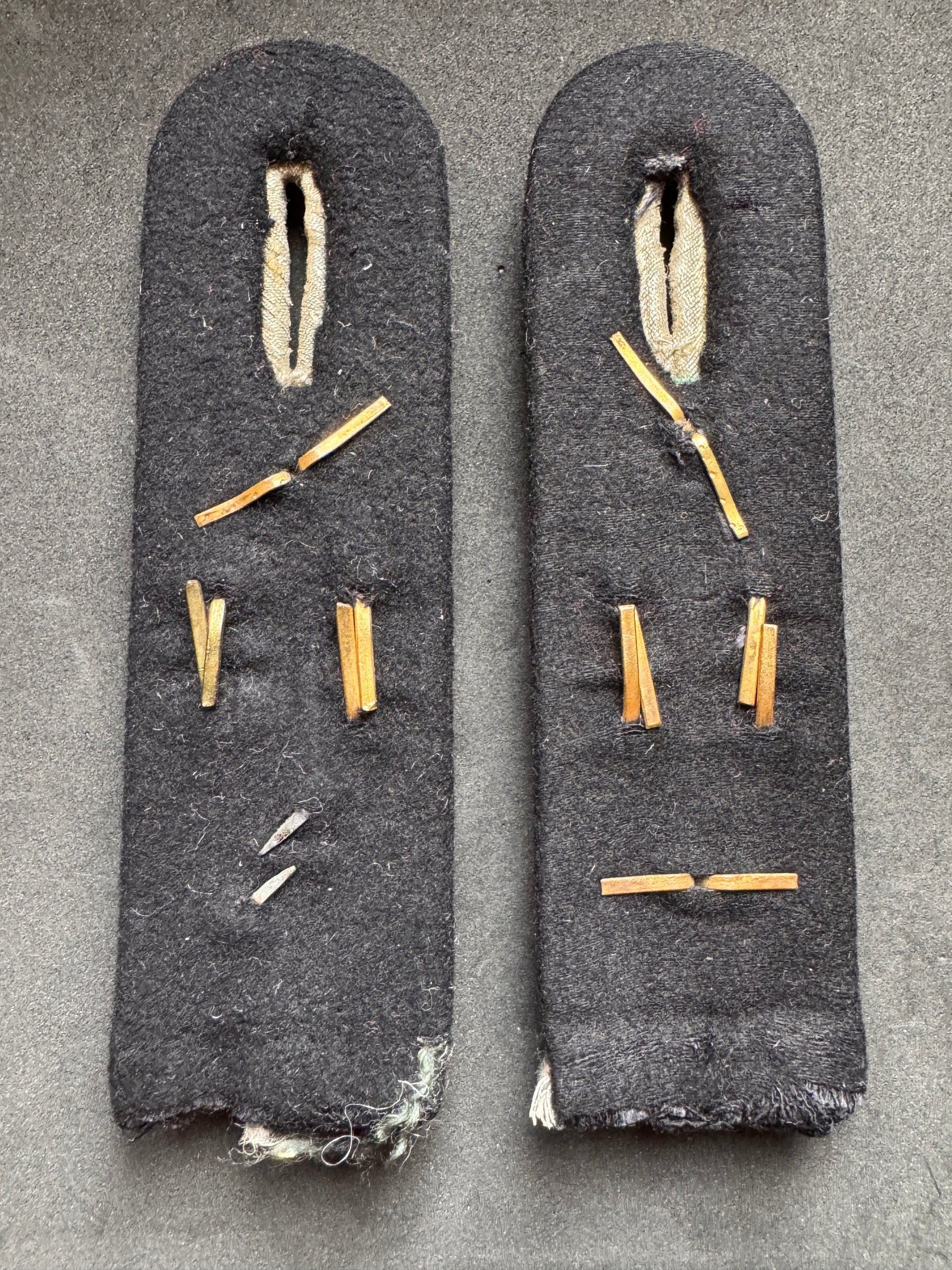 Photo 4 of WW2 Germany Army 51st Regiment Engineering Officer's Shoulder Boards - collectible militaria item